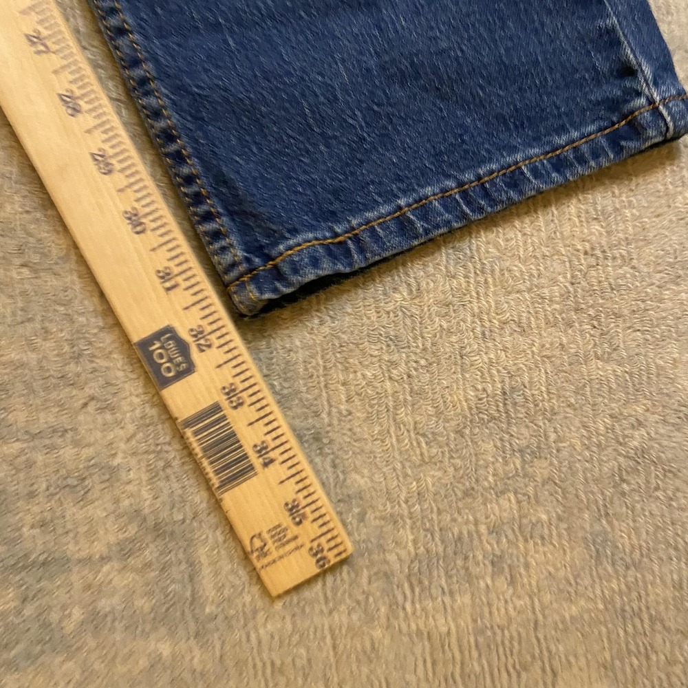 Levis 511 Jeans Mens 38x32 Blue Slim Straight Stretch Denim Medium Wash Pants - Picture 7 of 15